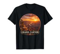 Vintage Grand y Canyon Sunset Road en diseño de Viaje Camiseta