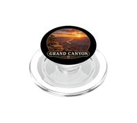 Vintage Grand y Canyon Sunset Road en diseño de Viaje PopSockets PopGrip para MagSafe