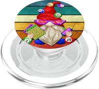 Vintage Graphic For Women Men Bingo GNOME Retro Bingo Life PopSockets PopGrip para MagSafe
