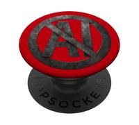 Vintage Grunge Anti-AI Símbolo Envejecido PopSockets PopGrip Adhesivo