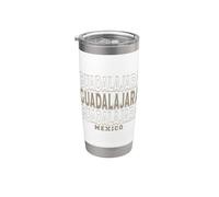 Vintage Guadalajara México Vaso térmico de acero inoxidable de doble pared