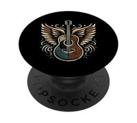 Vintage Guitar Country Music Guitar Musician Guitarist Retro PopSockets PopGrip Adhesivo