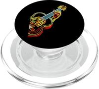Vintage Guitar Line Art Classical Acoustic Bassist Guitarist PopSockets PopGrip para MagSafe
