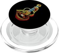 Vintage Guitar Line Art Classical Acoustic Bassist Guitarist PopSockets PopGrip para MagSafe