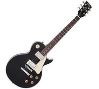 VINTAGE Guitarra eléctrica V10 Serie Posavasos - Negro brillante