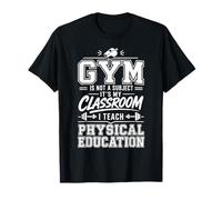 Vintage Gym No Es Una Materia Educación Física Profesor Educación Fís Camiseta