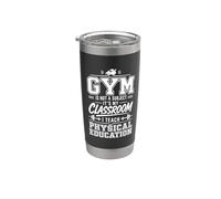 Vintage Gym No Es Una Materia Educación Física Profesor Educación Fís Vaso térmico de acero inoxidable de doble pared