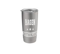 Vintage Hagen, Alemania Vaso térmico de acero inoxidable de doble pared