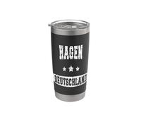 Vintage Hagen, Alemania Vaso térmico de acero inoxidable de doble pared