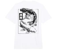 Vintage Haiku Japonés Yin Y Yang Nishikigoi Carpa Koi Comfort Colors Adult Heavyweight T-Shirt