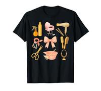 Vintage Hairstylist Coquette Aesthetic Retro Chic Vibes Camiseta