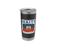 Vintage Haití Bandera Día Unidad En Diversidad Orgulloso Haitiano Vaso térmico de acero inoxidable de doble pared