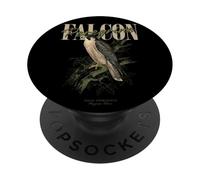 Vintage Halcón Peregrino Aves Arte Naturaleza Observación PopSockets PopGrip Adhesivo
