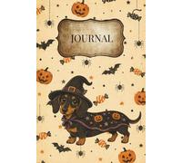 Vintage Halloween Dachshund Journal: Cute Weiner Dog Lined Notebook for Dog Lovers | Spooky Pumpkin Witch Doxie Writing Book for Daily Notes, ... Dog-Themed Gift for Pet Owners, Boo Baskets