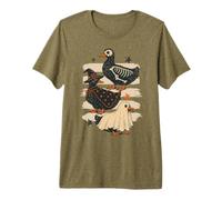 Vintage Halloween Ducks Spooky Birds Women Girls Camiseta Premium