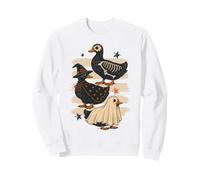 Vintage Halloween Ducks Spooky Birds Women Girls Sudadera