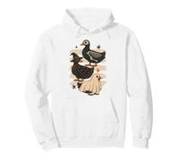 Vintage Halloween Ducks Spooky Birds Women Girls Sudadera con Capucha