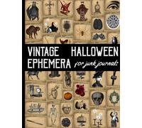 Vintage Halloween Ephemera for Junk Journals: Vintage Scrapbooking Supplies and Collage Art | Mystical Stitches | Scary and Dark Shadows Cards | One Side Card Gothic Journal