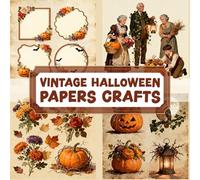 VINTAGE HALLOWEEN PAPERS CRAFTS: Over 100 Craft Elements & Pattern Designs for Wrapping, Decorating, and Scrapbook Journaling