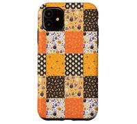 Vintage Halloween Patchwork Inpired Cute Ghost Pumpkin Carcasa para iPhone 11