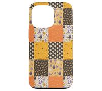 Vintage Halloween Patchwork Inpired Cute Ghost Pumpkin Carcasa para iPhone 13 Pro