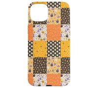 Vintage Halloween Patchwork Inpired Cute Ghost Pumpkin Carcasa para iPhone 15 Plus