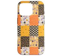 Vintage Halloween Patchwork Inpired Cute Ghost Pumpkin Carcasa para iPhone 16 Pro