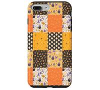 Vintage Halloween Patchwork Inpired Cute Ghost Pumpkin Carcasa para iPhone 7 Plus/8 Plus