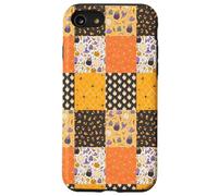 Vintage Halloween Patchwork Inpired Cute Ghost Pumpkin Carcasa para iPhone SE (2020) / 7 / 8