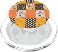 Vintage Halloween Patchwork Inpired Cute Ghost Pumpkin PopSockets PopGrip para MagSafe