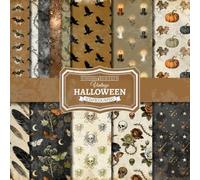 Vintage Halloween Scrapbook Paper: Create Spooky Vintage Projects with Aged Patterns, Pumpkins, and Gothic Florals for Journaling and Collage Crafts