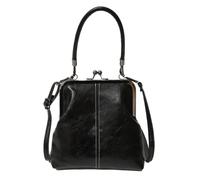 Vintage Handbags | Adjustable British Style Kiss Lock PU Leather Pack