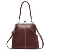Vintage Handbags | Adjustable British Style Kiss Lock PU Leather Pack