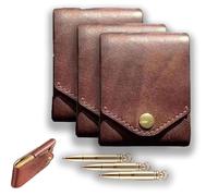 Vintage Handmade Leather Wallet, Multifunctional Handmade Leather Wallet for Men, Compact Wallets for Cash, Leathers Business Card Holder, Slim Minimalist Men's Wallets Built-In Pen Slot (3set)