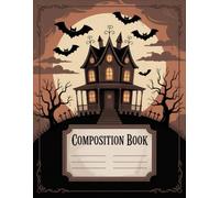 Vintage Haunted House Halloween Notebook: 120 Pages, with Linework Cover Design, perfect for Journaling, Creative Writing, Drawing, Girls, Teens, ... Journaling, Creative Writing, Drawing, Girls