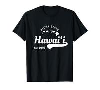 Vintage Hawaii EST. 1959 Aloha State - Mapa de Las Islas Hawaianas Camiseta