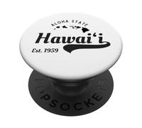 Vintage Hawaii EST. 1959 Aloha State - Mapa de Las Islas Hawaianas PopSockets PopGrip Adhesivo