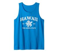 Vintage Hawaii The Aloha State Turtle Haciendo Surf en la Playa Hawaiana Camiseta sin Mangas