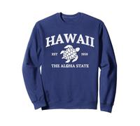 Vintage Hawaii The Aloha State Turtle Haciendo Surf en la Playa Hawaiana Sudadera