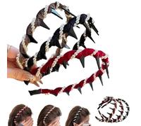 Vintage High Cranium Artificial Pearl Hairband, Elegant Pearl Headbands for Women, Bridal Hair Hoop Rhinestones Hair Accessories, Stylish Bling Hair Hoop for Wedding, Party (3Pcs-Mix)