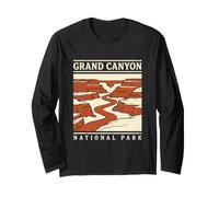 Vintage Hiking Grand Canyon National Park Arizona Manga Larga