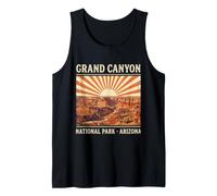 Vintage Hiking Retro Grand Canyon National Park Arizona Camiseta sin Mangas
