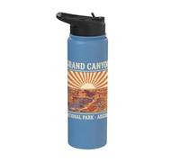 Vintage Hiking Retro Grand Canyon National Park Arizona Stainless Steel Insulated Water Bottle
