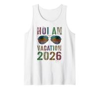 Vintage HOI AN Vacation 2026 Vacay Swim Travel a Juego Camiseta sin Mangas