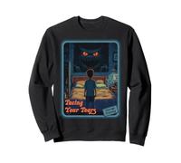 Vintage Horror Halloween Retro Supervivencia Enfrentando Tus Miedos Sudadera