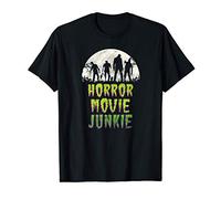 Vintage Horror Movie Junkie Retro 80s Horror Zombies Camiseta