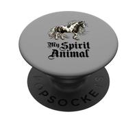 Vintage Horse My Spirit Animal Equestrian PopSockets PopGrip Adhesivo