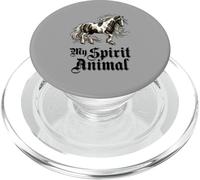 Vintage Horse My Spirit Animal Equestrian PopSockets PopGrip para MagSafe