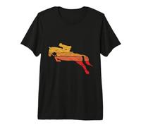 Vintage Horse Rider Girl 80s Hunter Jumper Camiseta Premium