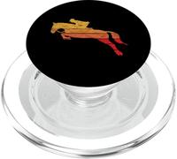 Vintage Horse Rider Girl 80s Hunter Jumper PopSockets PopGrip para MagSafe